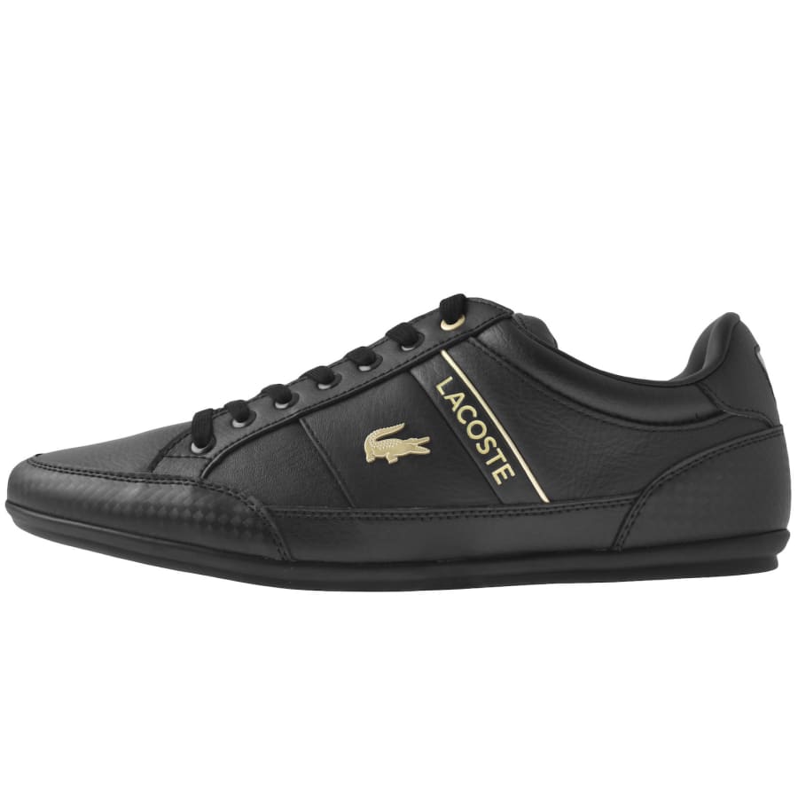 Lacoste chaymon trainers black hotsell